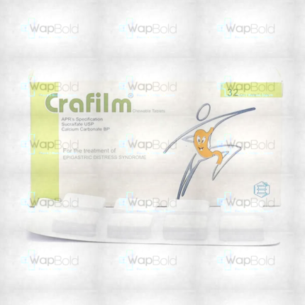 Crafilm Chewable Tablets 250Mg/100Mg (1 Box = 4 Strips) (1 Strip = 8 Tablets)