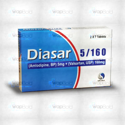 Diasar Tablets 5Mg/160Mg (1 Box = 14 Tablets)