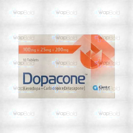 Dopacone Tablets 100+25+200Mg (1 Box = 1 Strip)(1 Strip = 10 Tablets)