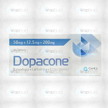Dopacone Tablets 50+12.5+200Mg (1 Box = 3 Strips) (1 Strip = 10 Tablets)