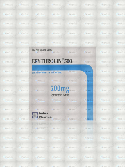 Erythrocin Tablets 500Mg (1 Box = 10 Strips) (1 Strip = 10 Tablets)