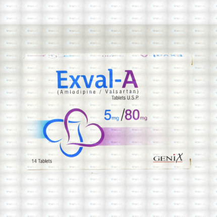Exval-A Tablets 5Mg/80Mg (1 Box = 2 Strips) (1 Strip = 7 Tablets)