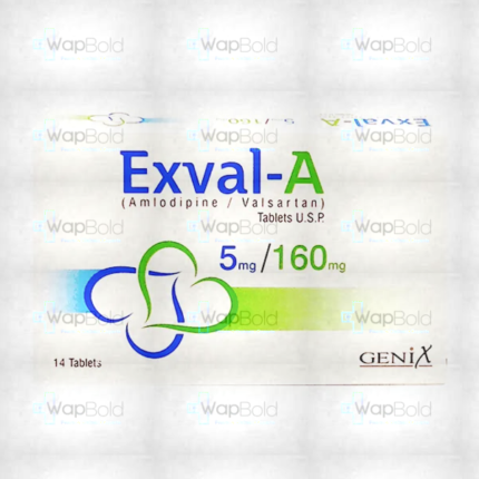 Exval-A Tablets 5Mg/160Mg (1 Box = 2 Strips) (1 Strip = 7 Tablets)