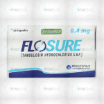 Flosure Capsules 0.4Mg (1 Box = 2 Strips) (1 Strip = 10 Capsules)