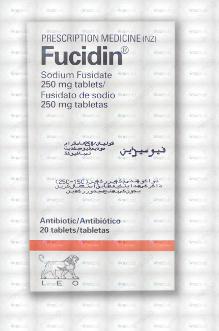 Fucidin Tablets 250Mg (1 Box = 2 Strips) (1 Strip = 10 Tablets)