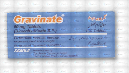 Gravinate Tablets 50Mg (1 Strip = 10 Tablets)