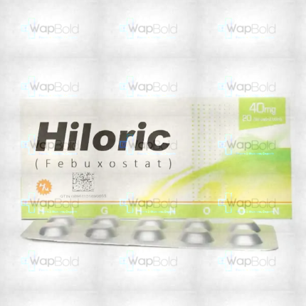 Hiloric Tablets 40Mg (1 Box = 2 Strips) (1 Strip = 10 Tablets)