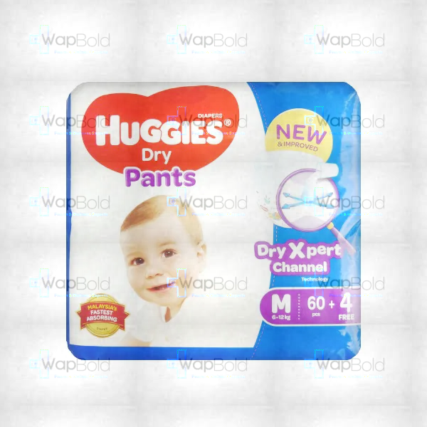 huggies-dry-pantssuper-jumbo-m60pcs.webp Huggies Dry Pants M Size 60Pcs