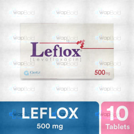 Leflox Tablets 500Mg (1 Box = 1 Strip)(1 Strip = 10 Tablets)