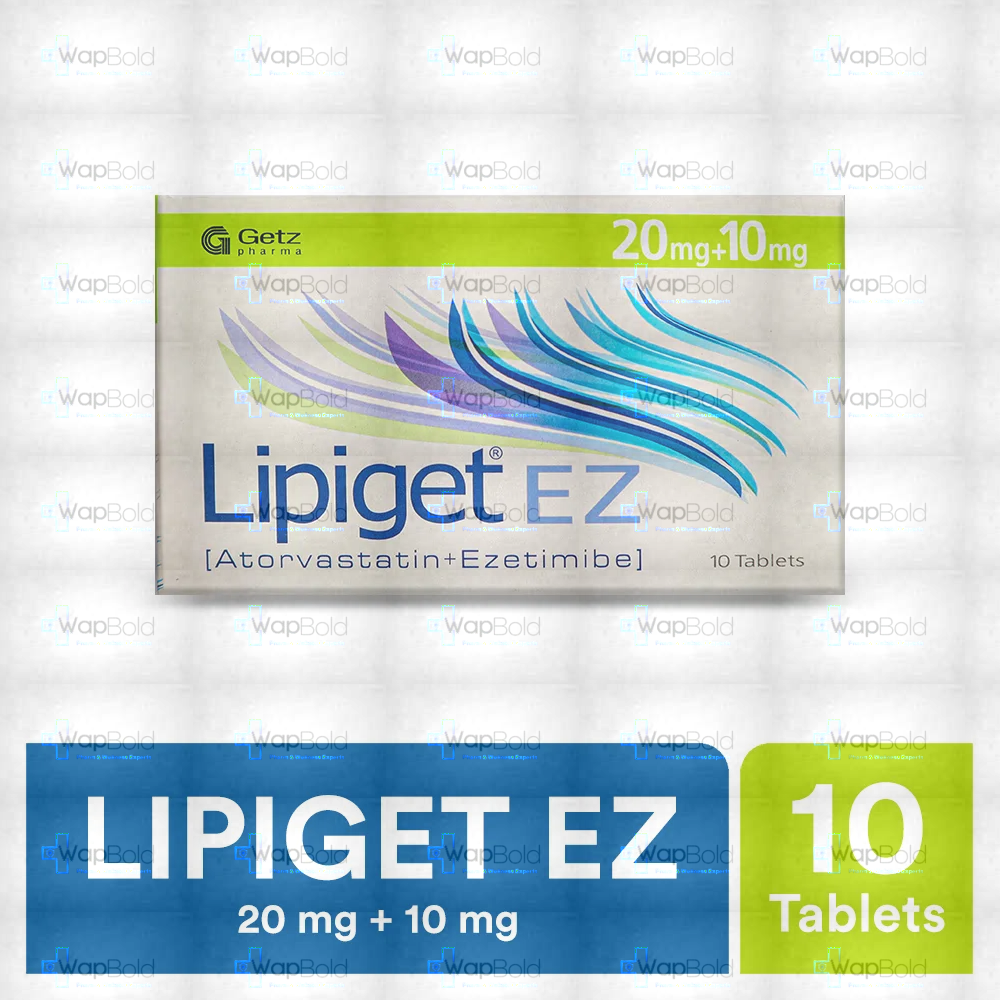 lipiget-ez-10-20mg-tab-10s.webp Lipiget Ez Tablet 20Mg/10Mg (1 Box = 1 Strip)(1 Strip = 10 Tablets)