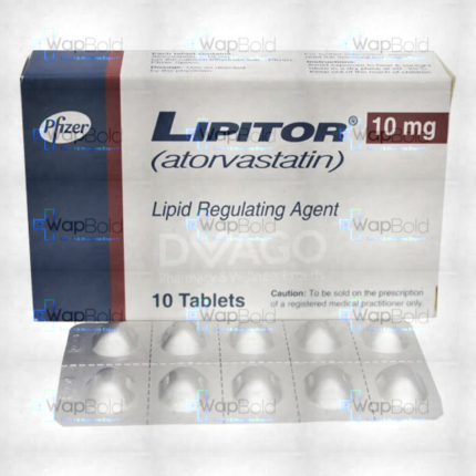 Lipitor Tablets 10Mg (1 Box = 1 Strip)(1 Strip = 10 Tablets)