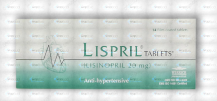 Lispril Tablets 20Mg (1 Box = 1 Strip)(1 Strip = 14 Tablets)