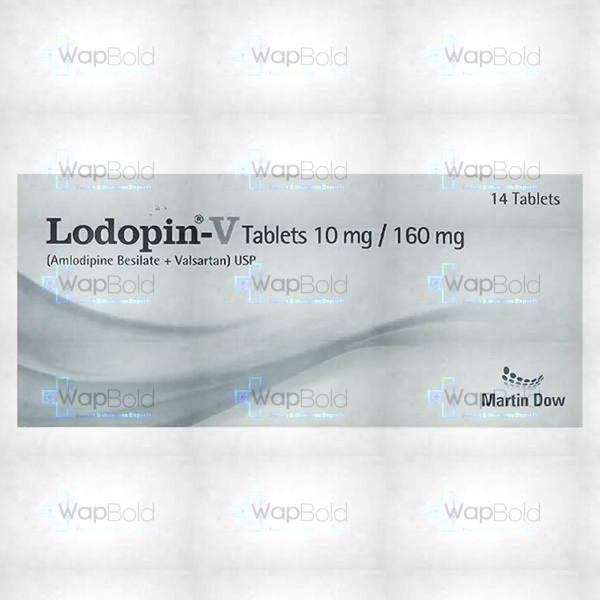 lodopin-v-10-160-mg-tab-14.webp Lodopin-V Tablets 10Mg/160Mg (1 Box = 1 Strip)(1 Strip = 14 Tablets)