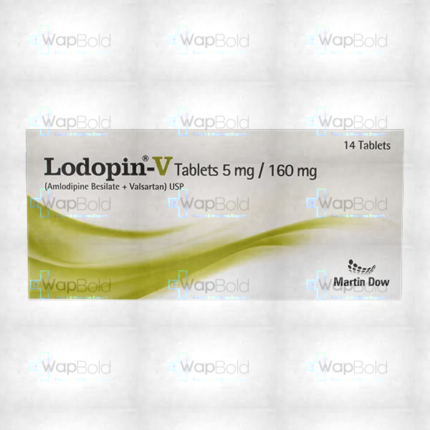 Lodopin-V Tablets 5Mg/160Mg (1 Box = 1 Strip)(1 Strip = 14 Tablets)