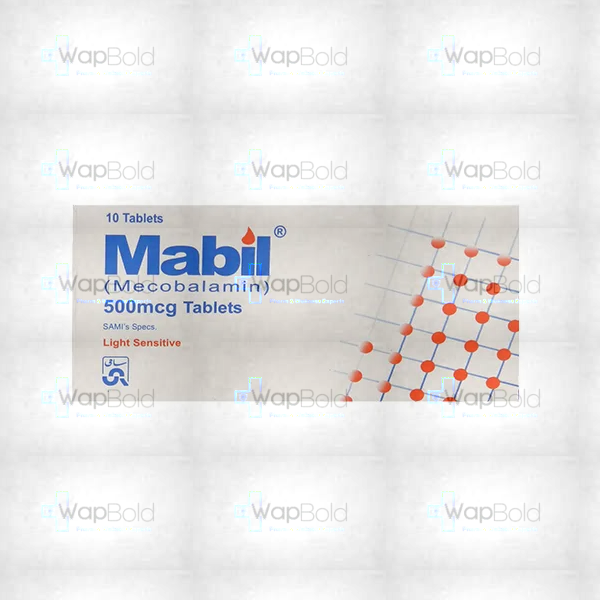 mabil-500-mcg-tab-30s.webp Mabil Tablets 500Mcg (1 Box = 3 Strips) (1 Strip = 10 Tablets)