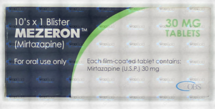 Mezeron Tablets 30Mg (1 Box = 1 Strip)(1 Strip = 10 Tablets)