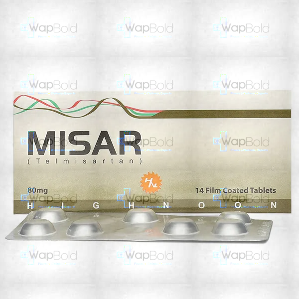 misar-80mg-tab-14s.webp Misar Tablets 80Mg (1 Box = 2 Strips) (1 Strip = 7 Tablets)