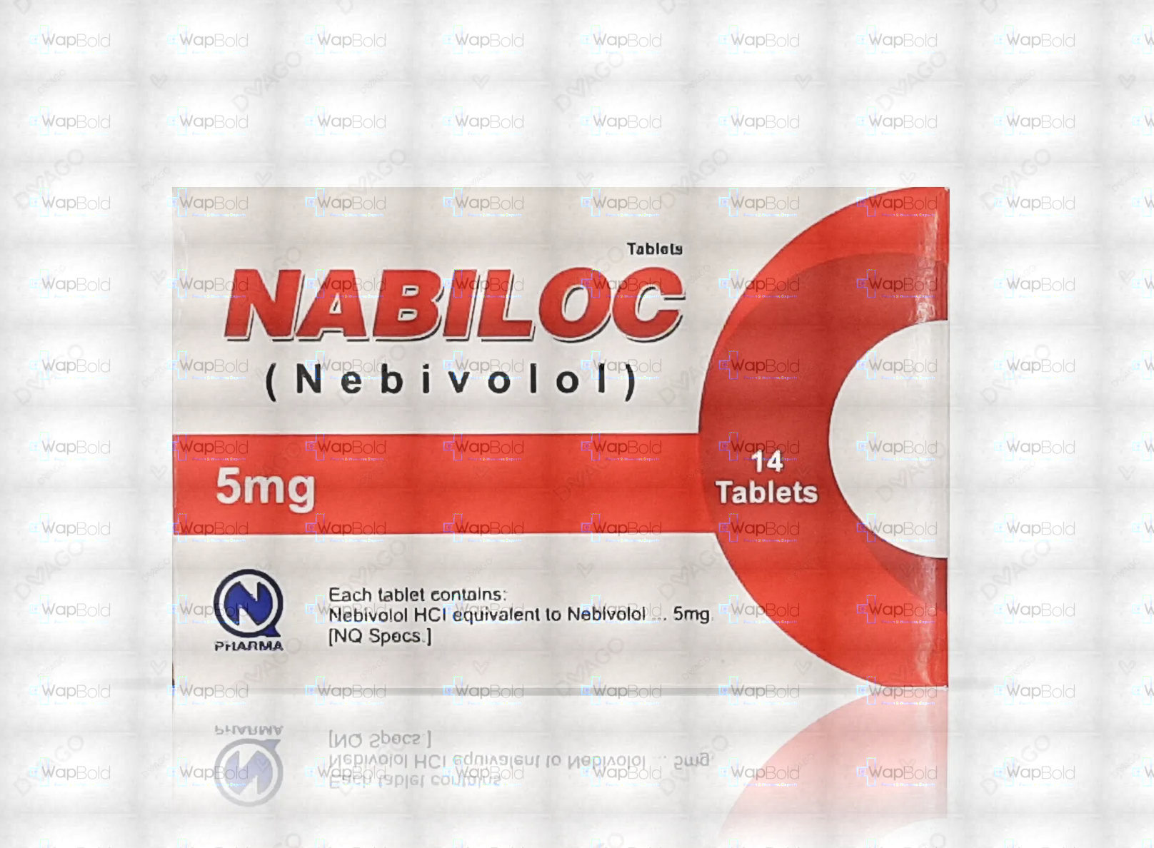 nabiloc-5mg-tablet.webp Nabiloc Tablets 5Mg (1 Box = 2 Strips) (1 Strip = 7 Tablets)