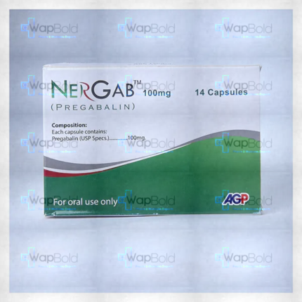 Nergab Capsules 100Mg (1 Box = 2 Strips) (1 Strip = 7 Capsules)