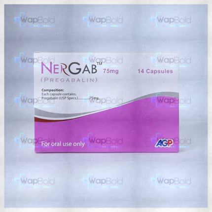 Nergab Capsules 75Mg (1 Box = 2 Strips) (1 Strip = 7 Capsules)