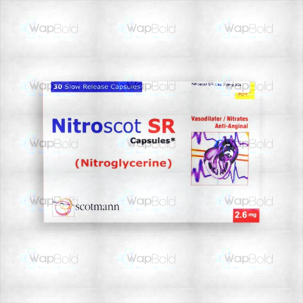 Nitroscot Capsules 2.6Mg (1 Box = 3 Strips) (1 Strip = 10 Capsules)