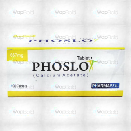 Phoslo Tablets (1 Box = 10 Strips) (1 Strip = 10 Tablets)