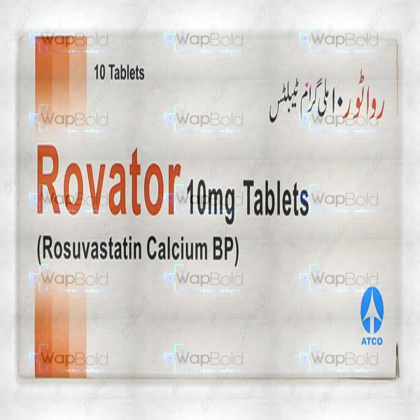 rovator-tablets-10-mg-10s.webp Rovator Tablets 10Mg (1 Box = 1 Strip)(1 Strip = 10 Tablets)