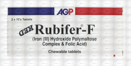 Rubifer-F Tablets 100Mg/0.35Mg (1 Box = 2 Strips) (1 Strip = 10 Tablets)