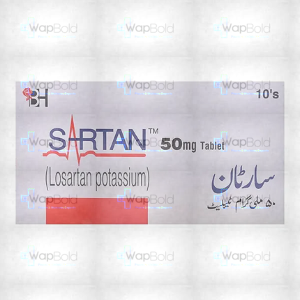 Sartan Tablets 50Mg (1 Box = 1 Strip)(1 Strip = 10 Tablets)