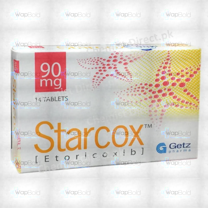 starcox-90mg-tab-14s.webp Starcox Tablets 90Mg (1 Box = 1 Strip)(1 Strip = 14 Tablets)