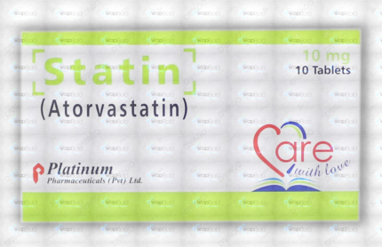 Statin Tablets 10Mg (1 Box = 1 Strip)(1 Strip = 10 Tablets)