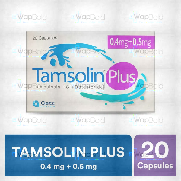 tamsolin-plus-04-plus-05-mg-capsules.webp Tamsolin Plus Capsules 0.4Mg+0.5Mg (1 Box = 2 Strips) (1 Strip = 10 Capsules)