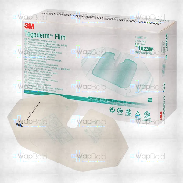 tegaderm-1623w-6cmx7cm.webp Tegaderm Transparent Film Dressing 1623W , 6X7 Cm