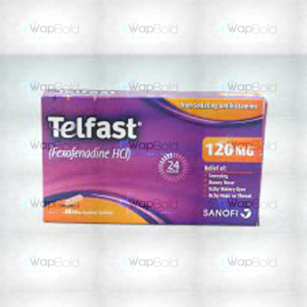 Telfast Tablets 120Mg (1 Box = 1 Strip)(1 Strip = 14 Tablets)
