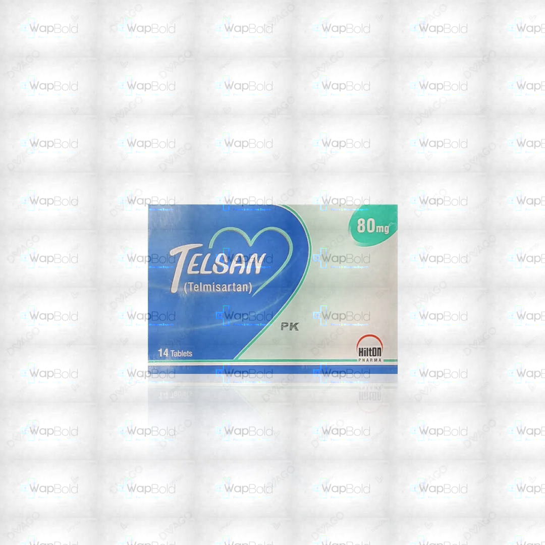 telsan-tablets-80-mg-14s.webp Telsan Tablets 80Mg (1 Strip = 7 Tablets)