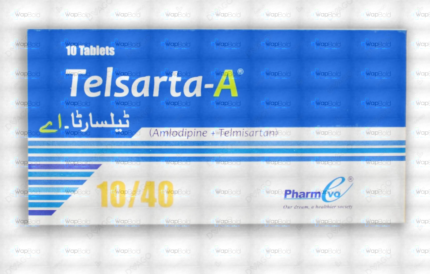 Telsarta A Tablets 10Mg/40Mg (1 Box = 1 Strip)(1 Strip = 10 Tablets)