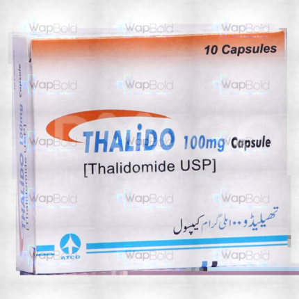 Thalido Capsules 100Mg (1 Box = 1 Strip)(1 Strip = 10 Capsules)
