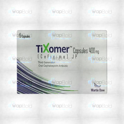 Tixomer Capsule 400Mg (1 Box = 1 Strip)(1 Strip = 5 Capsules)