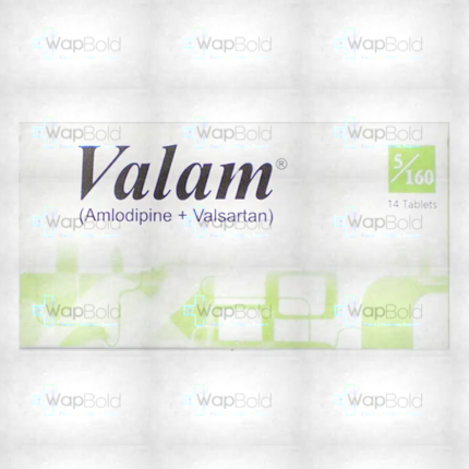 Valam Tablets 5Mg/160Mg (1 Strip = 7 Tablets)