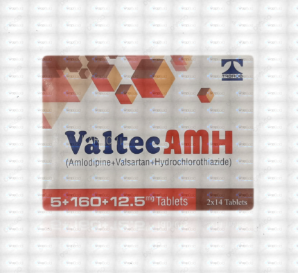 Valtec Amh Tablets 5/160/12.5Mg (1 Box = 2 Strips) (1 Strip = 14 Tablets)