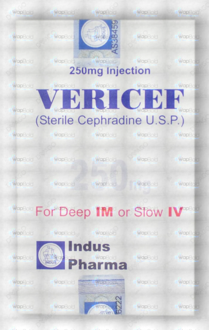Vericef Im/Iv Injection 250Mg (1 Box = 1 Injection)