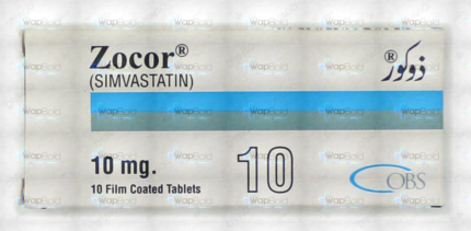 Zocor Tablets 10Mg (1 Box = 1 Strip)(1 Strip = 10 Tablets)