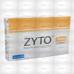 Zyto Tablets 500Mg (1 Box = 1 Strip)(1 Strip = 6 Tablets)